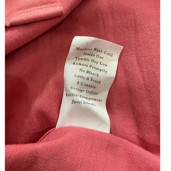 Frank & Eileen Mary Classic Shirtdress Sunset Pink Cotton Size Small Mini - Picture 13 of 13